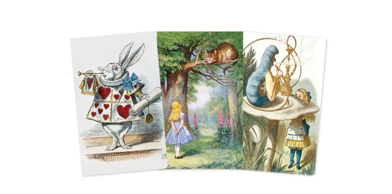 Alice in Wonderland | Set of 3 Mini Notebooks - Image 3