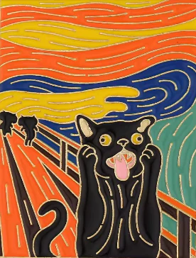 “Van Gogh’s Cat” Pins - Image 3