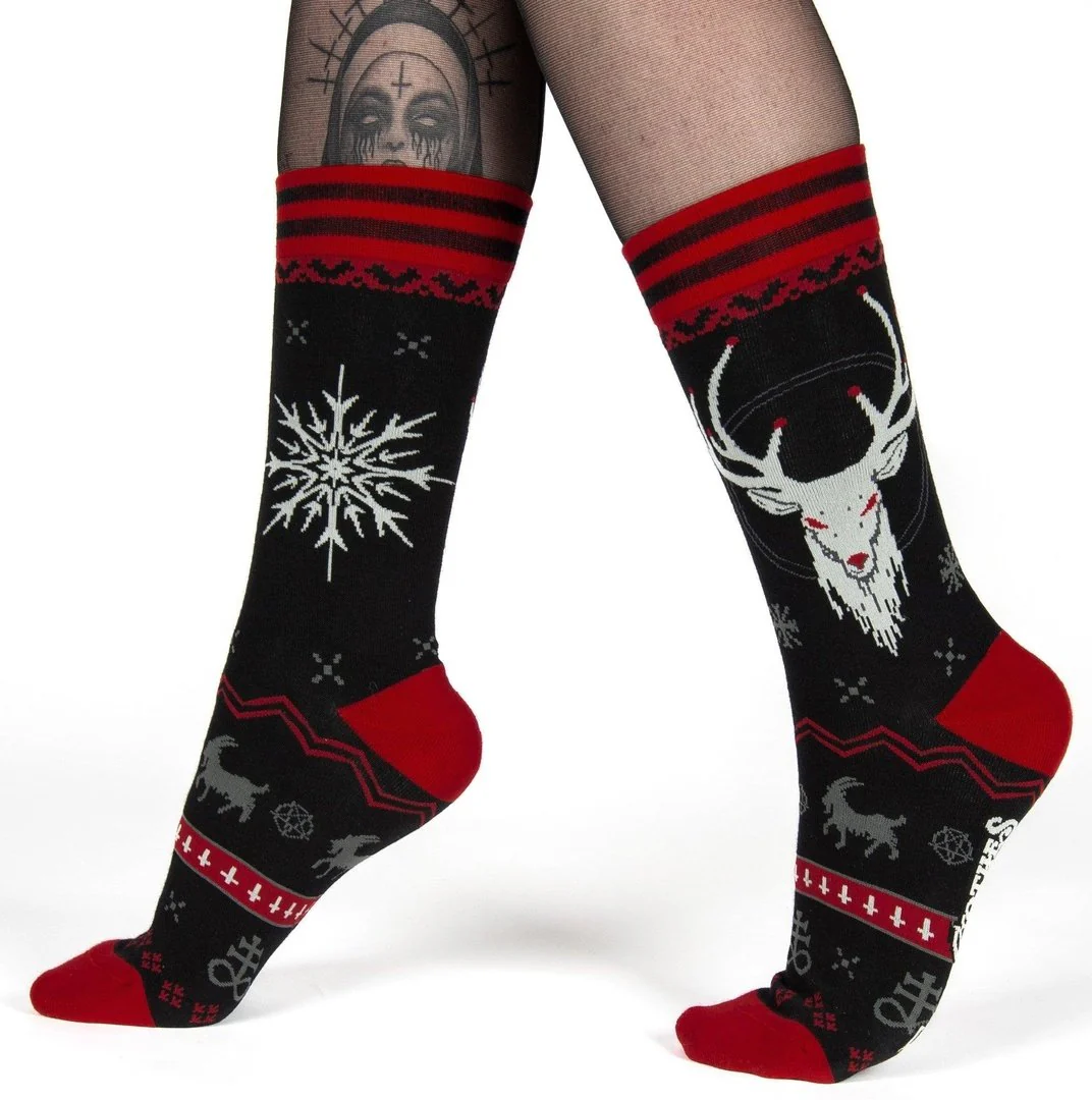 Beelzebuck Ugly Xmas Sweater | Crew Socks - Image 5