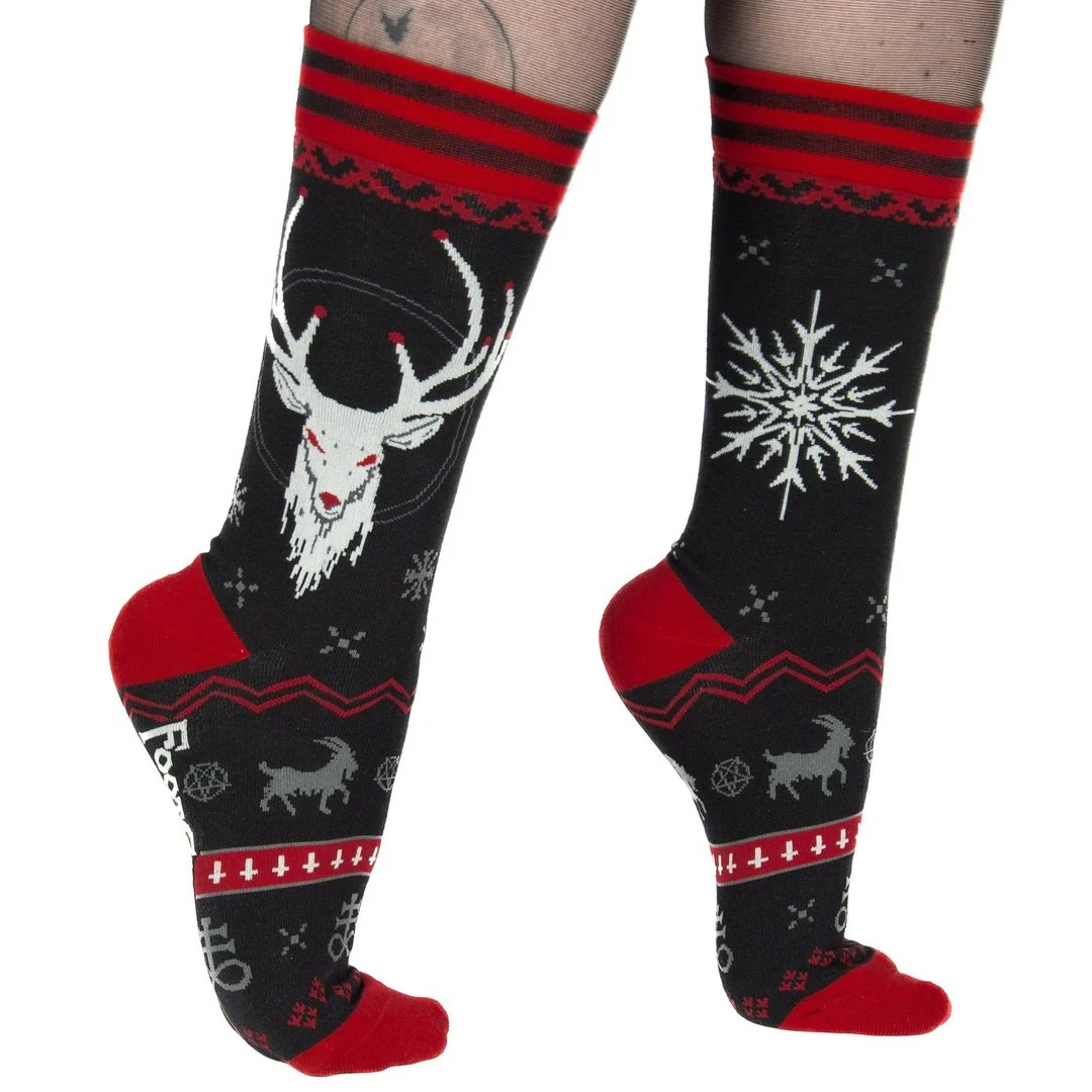 Beelzebuck Ugly Xmas Sweater | Crew Socks - Image 7