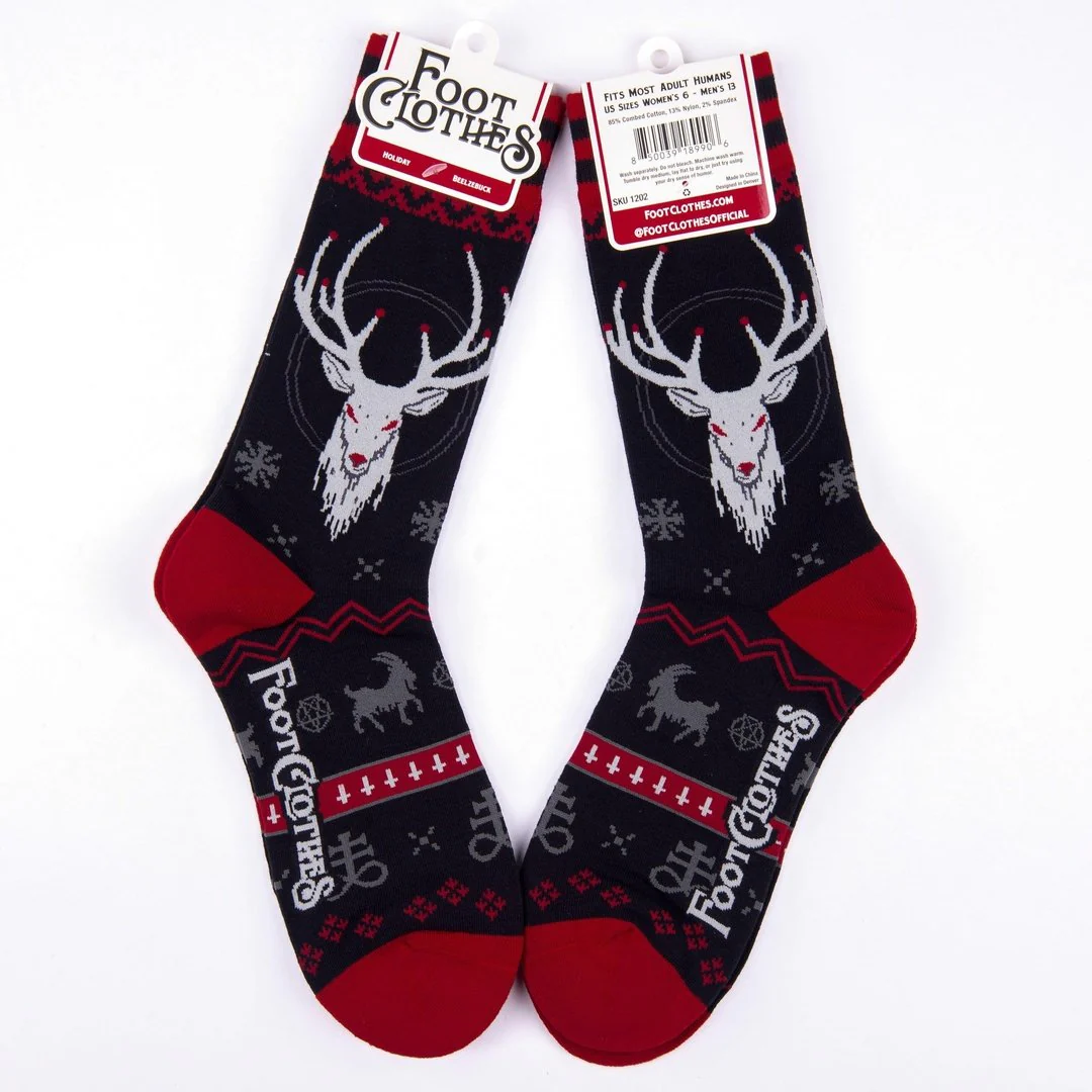 Beelzebuck Ugly Xmas Sweater | Crew Socks - Image 9