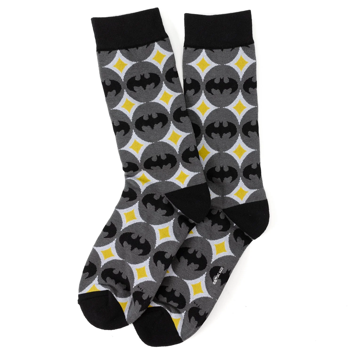 DC Batman Circle Gray Black Men's Socks | Socks - Image 3