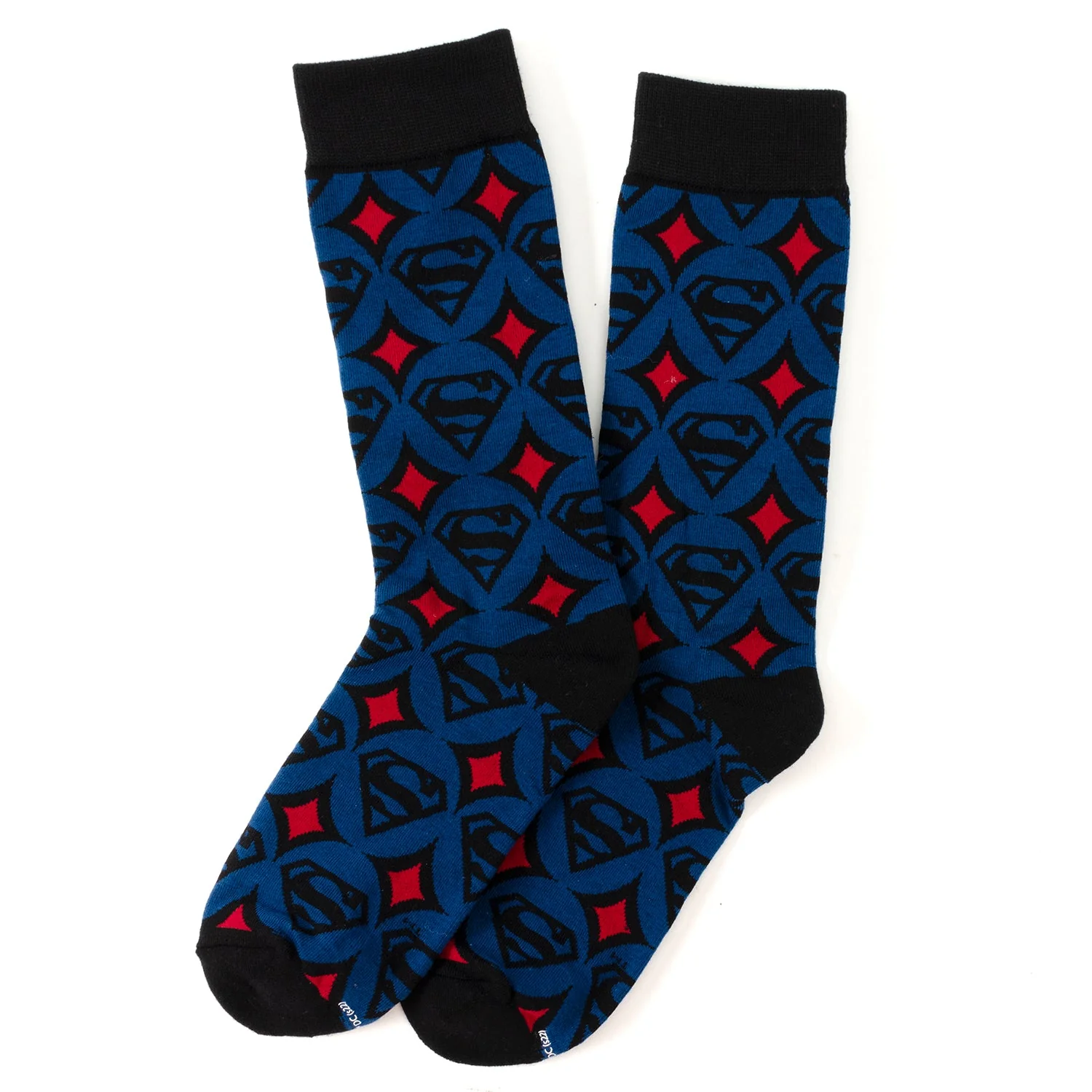 DC Superman Circle Motif Blue Men's Socks | Socks - Image 3