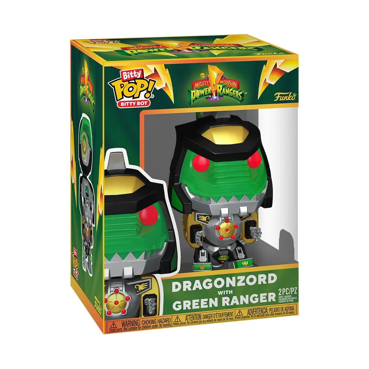 Dragonzord with Green Ranger Funko Bitty Pop! | Mighty Morphin' Power Rangers - Image 6