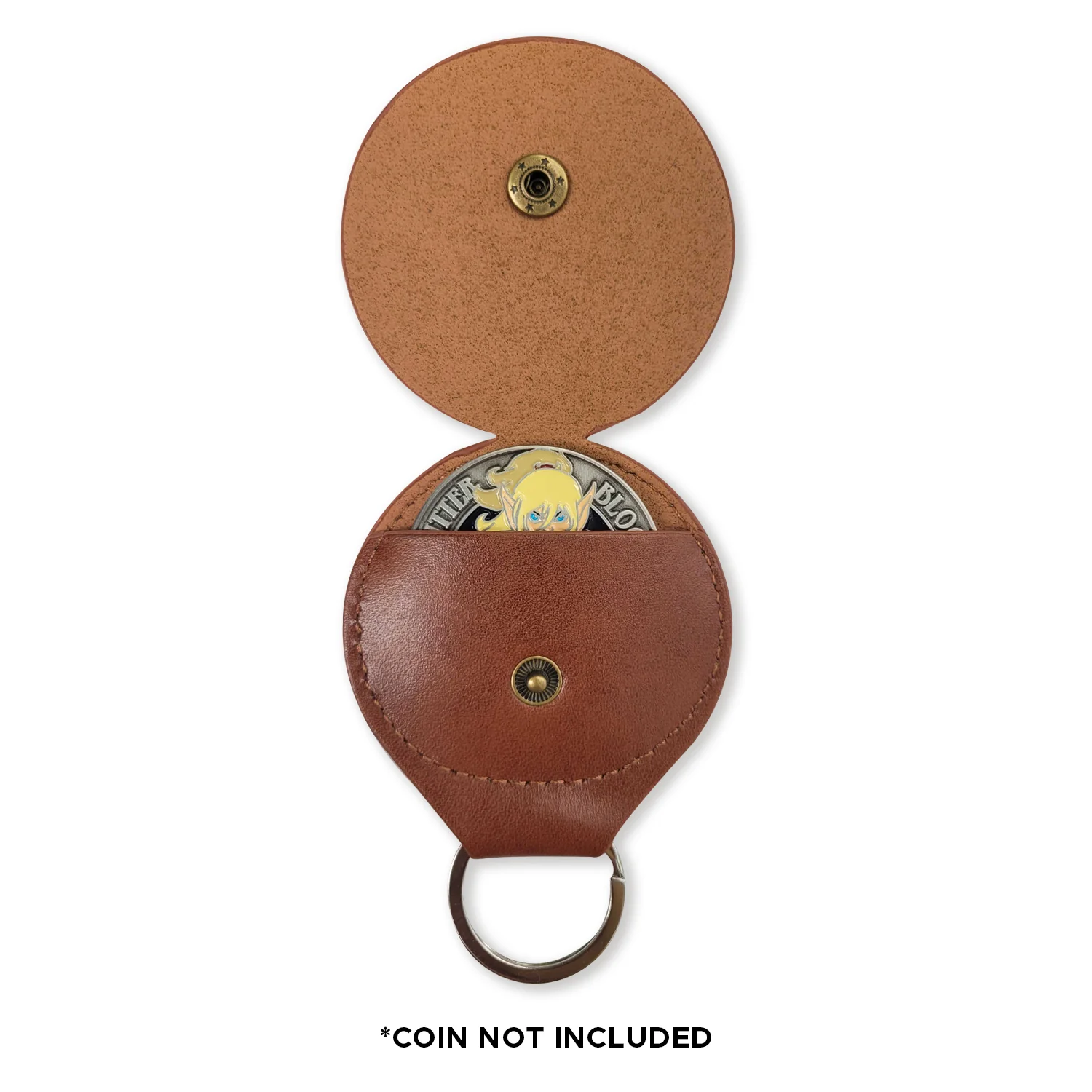 Official ElfQuest Vegan-Leather Coin Holder Keychain | ElfQuest - Image 3