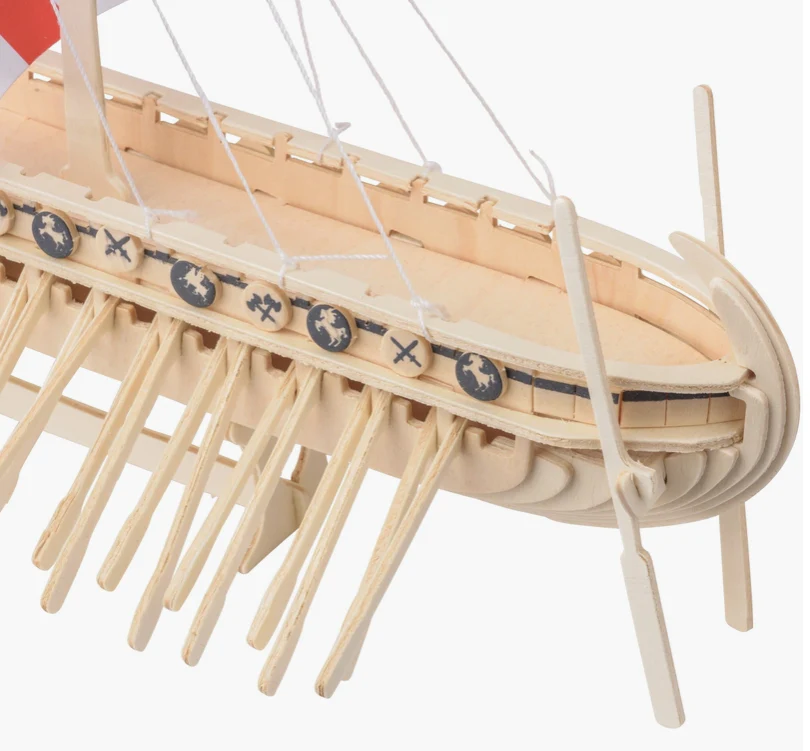 Fearless Dragon Wooden Viking Boat Kit - Image 5