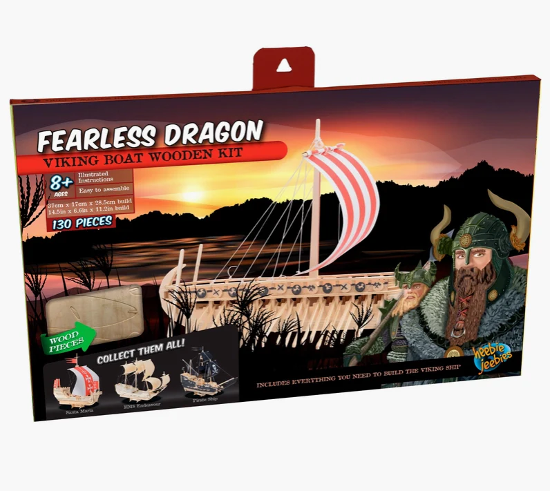 Fearless Dragon Wooden Viking Boat Kit - Image 6