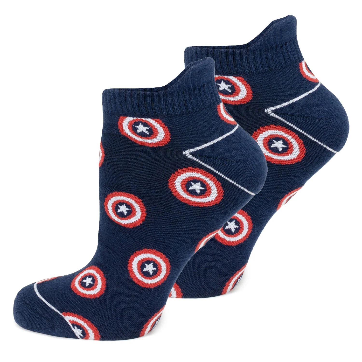 Marvel Captain America Ankle Socks 3-Pack and Lapel Pin Gift Set | Socks - Image 6