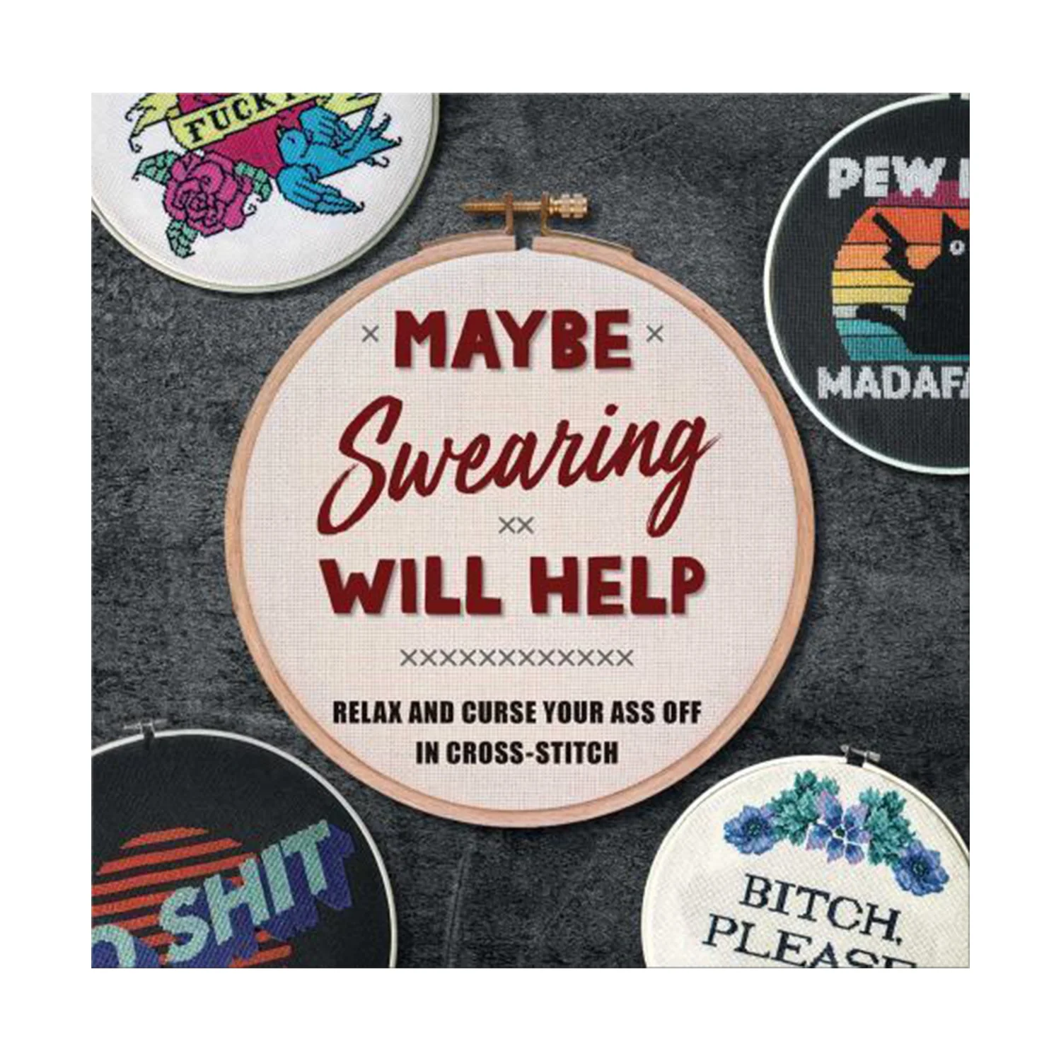 "Maybe Swearing Will Help" Cross-Stitch Book - Image 2