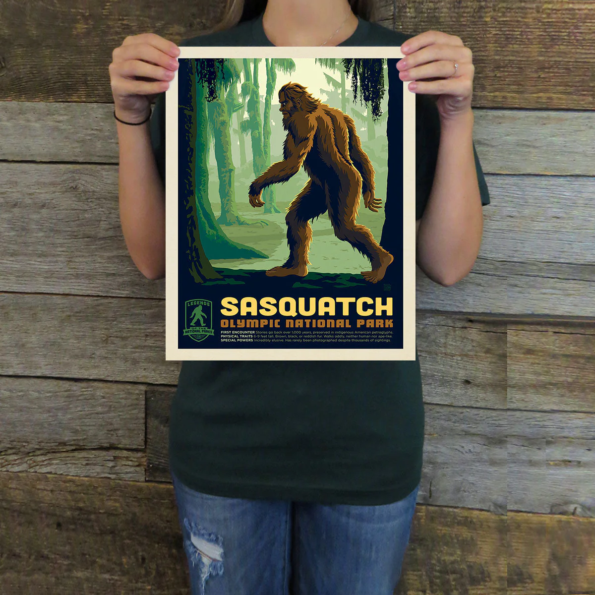 Olympic National Park: Sasquatch | Legends & Monsters Art Print - Image 2