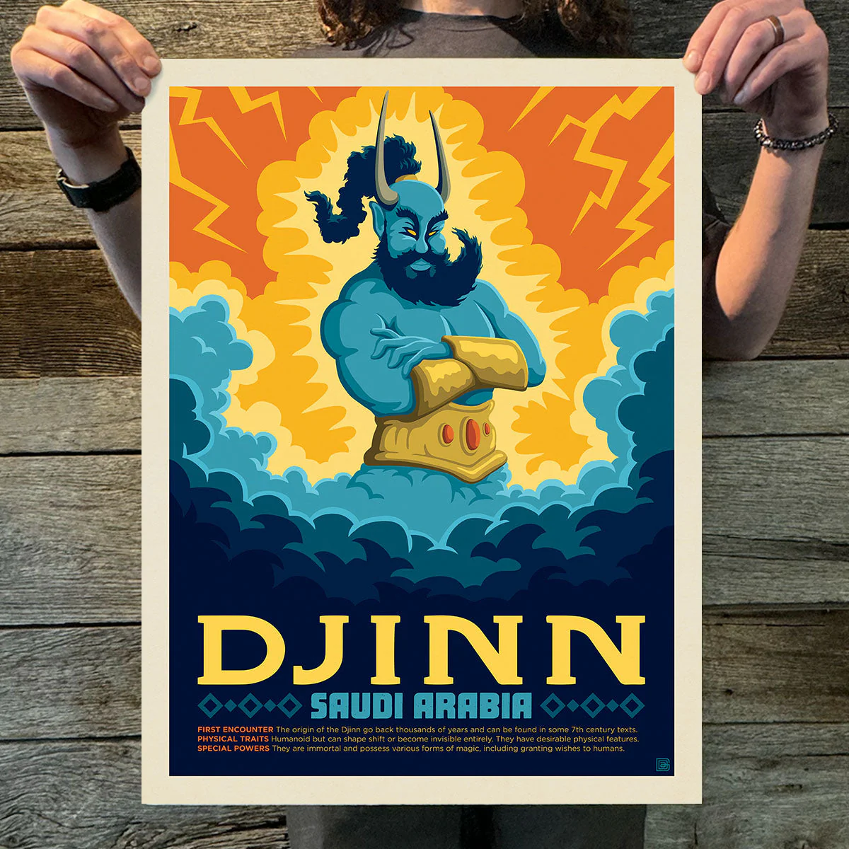 Saudi Arabia: Djinn | Legends & Monsters Art Print