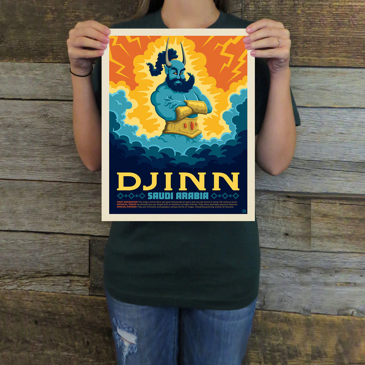 Saudi Arabia: Djinn | Legends & Monsters Art Print - Image 2