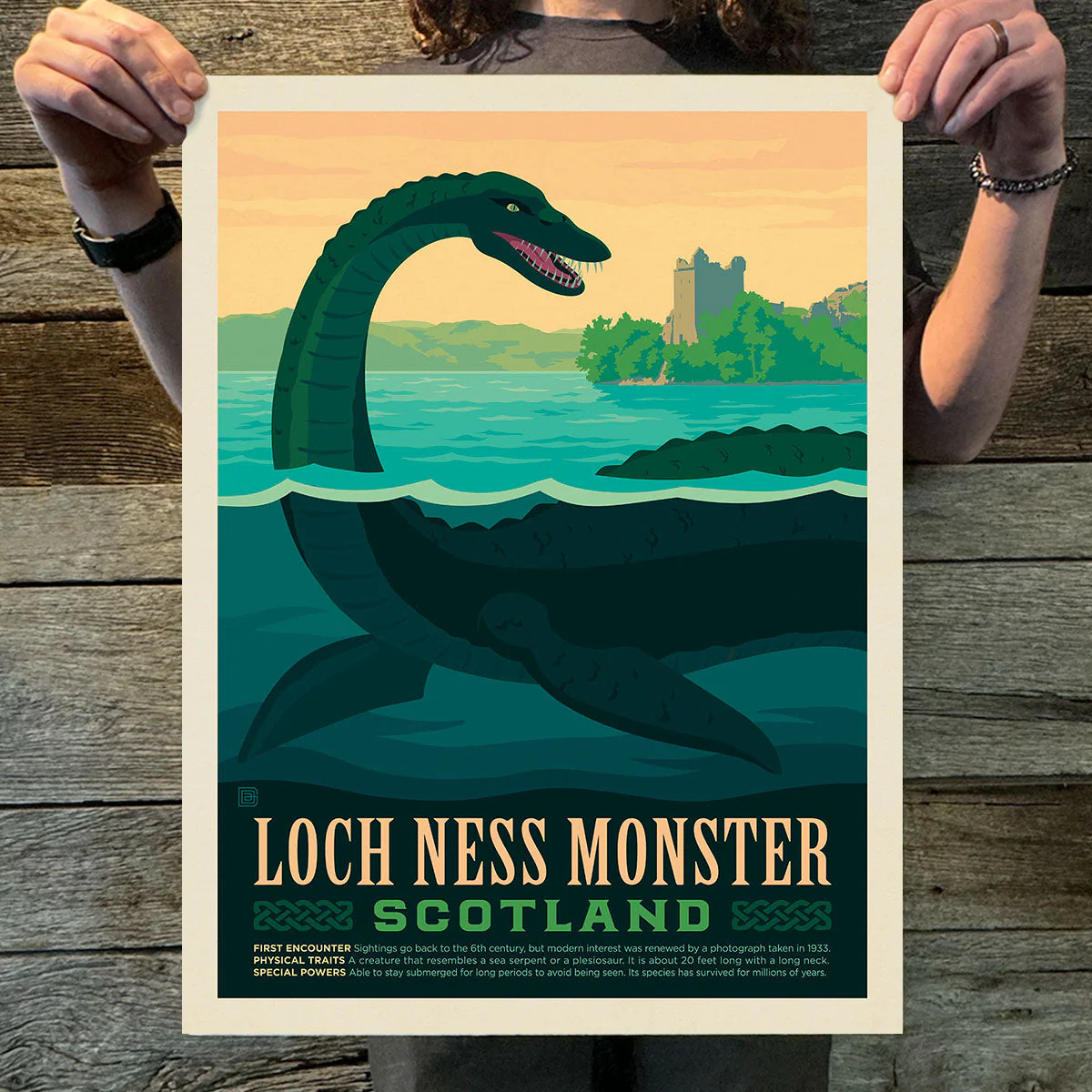 Scotland: Loch Ness Monster | Legends & Monsters Art Print