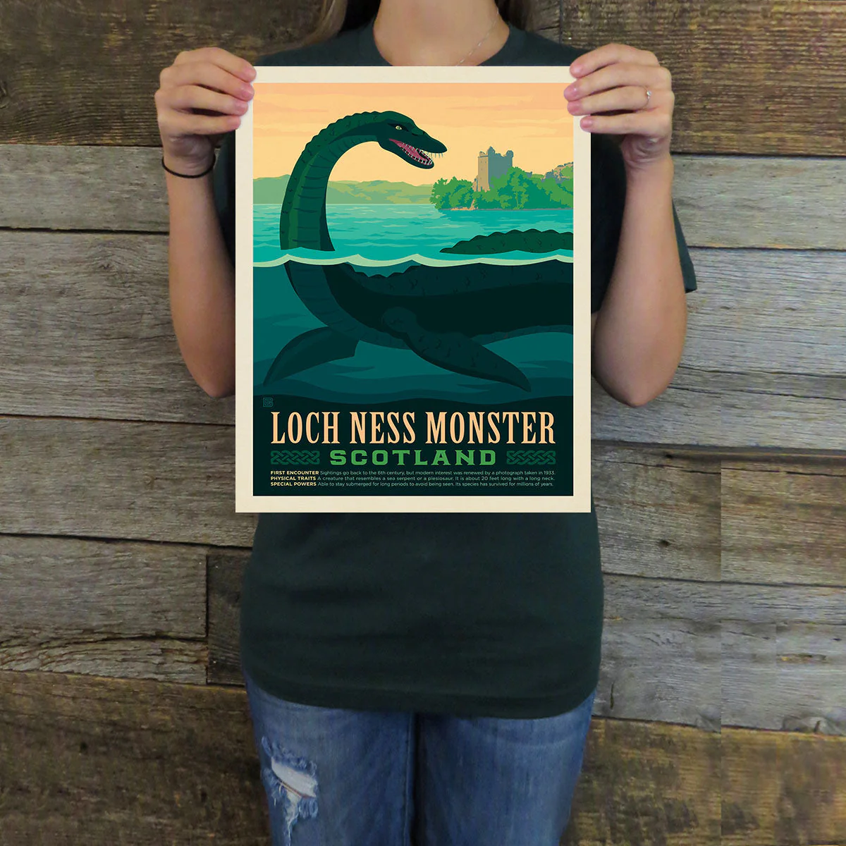 Scotland: Loch Ness Monster | Legends & Monsters Art Print - Image 2
