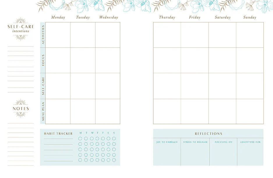 Self-Care 12-Month Undated Planner | Planner - Image 5