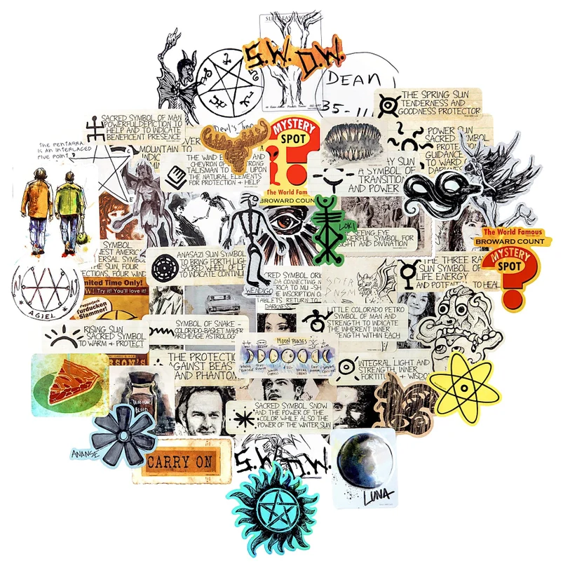 SPN John Winchester's Journal & Iconic Art Decals | Supernatural - Image 3
