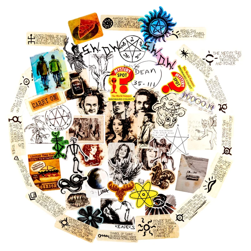 SPN John Winchester's Journal & Iconic Art Decals | Supernatural - Image 4