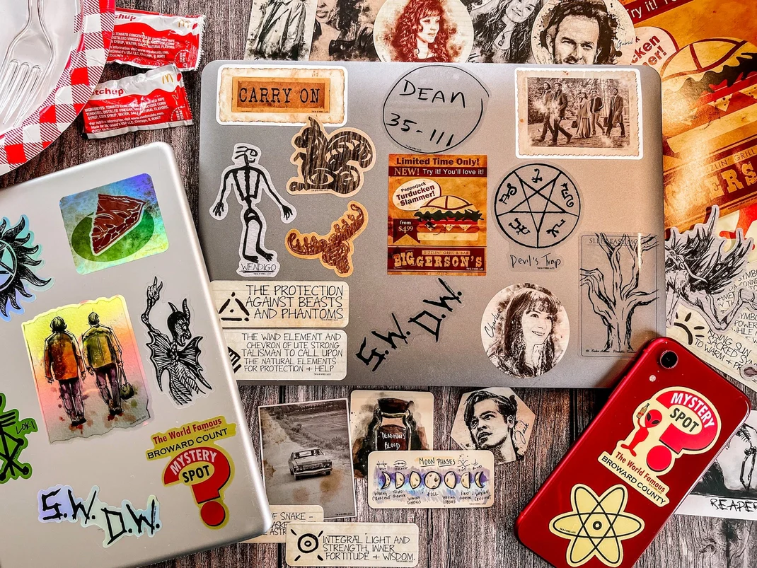 SPN John Winchester's Journal & Iconic Art Decals | Supernatural - Image 5