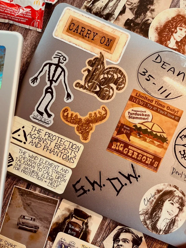 SPN John Winchester's Journal & Iconic Art Decals | Supernatural - Image 7