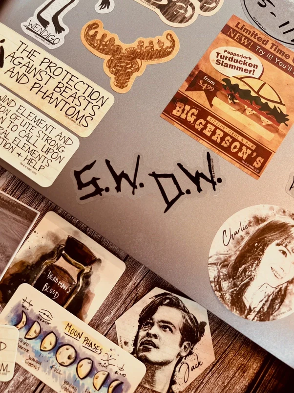 SPN John Winchester's Journal & Iconic Art Decals | Supernatural - Image 8