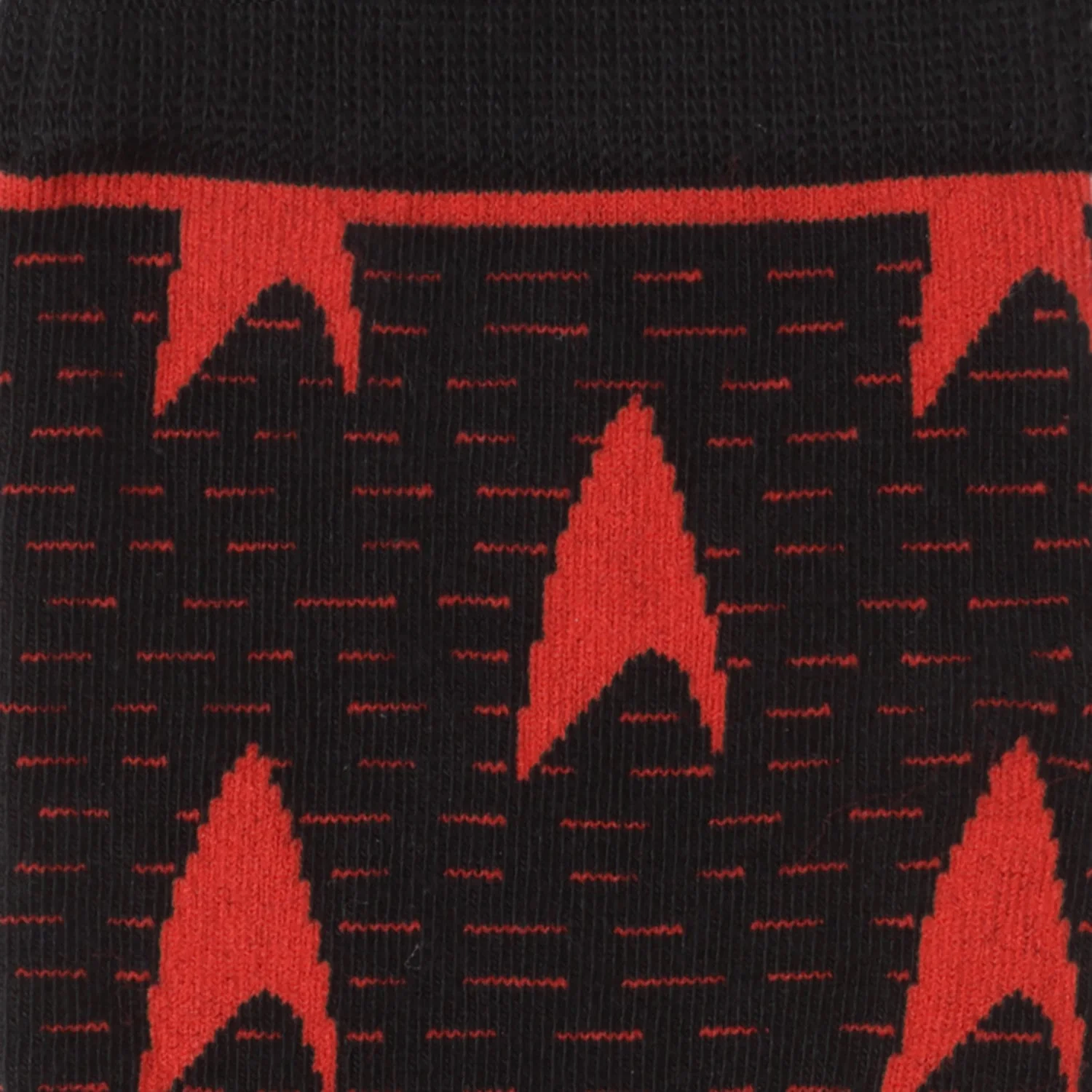 Star Trek Red Delta Shield Black Men's Socks | Socks - Image 4