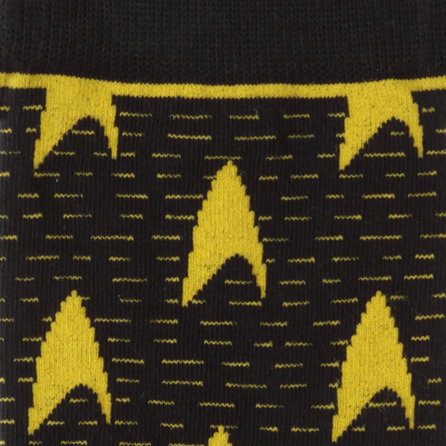 Star Trek Yellow Delta Shield Black Men's Socks | Socks - Image 4