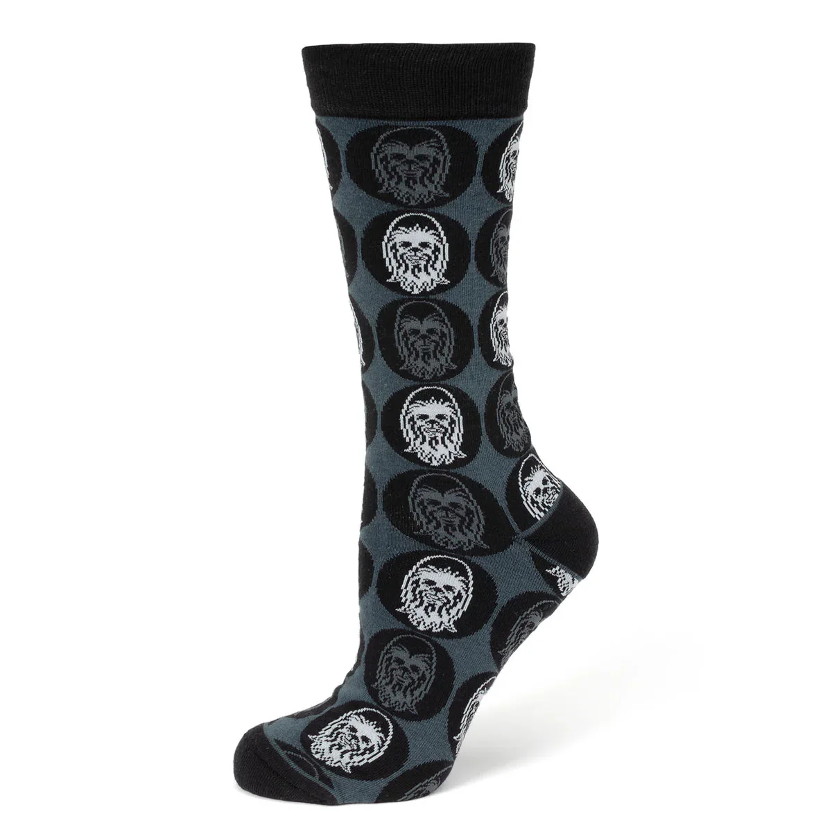 Star Wars Chewbacca Black Dress Socks and Rebel Alliance Starbird Crest Lapel Pin Gift Set | Socks - Image 3