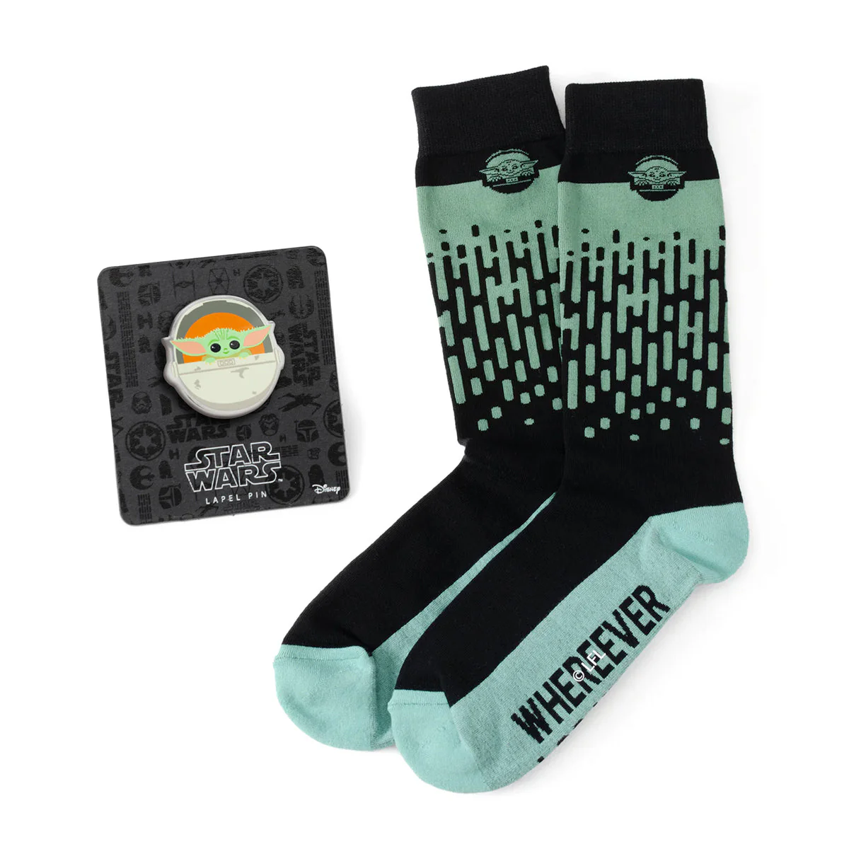Star Wars Grogu Dress Socks and Lapel Pin Gift Set | Socks - Image 2