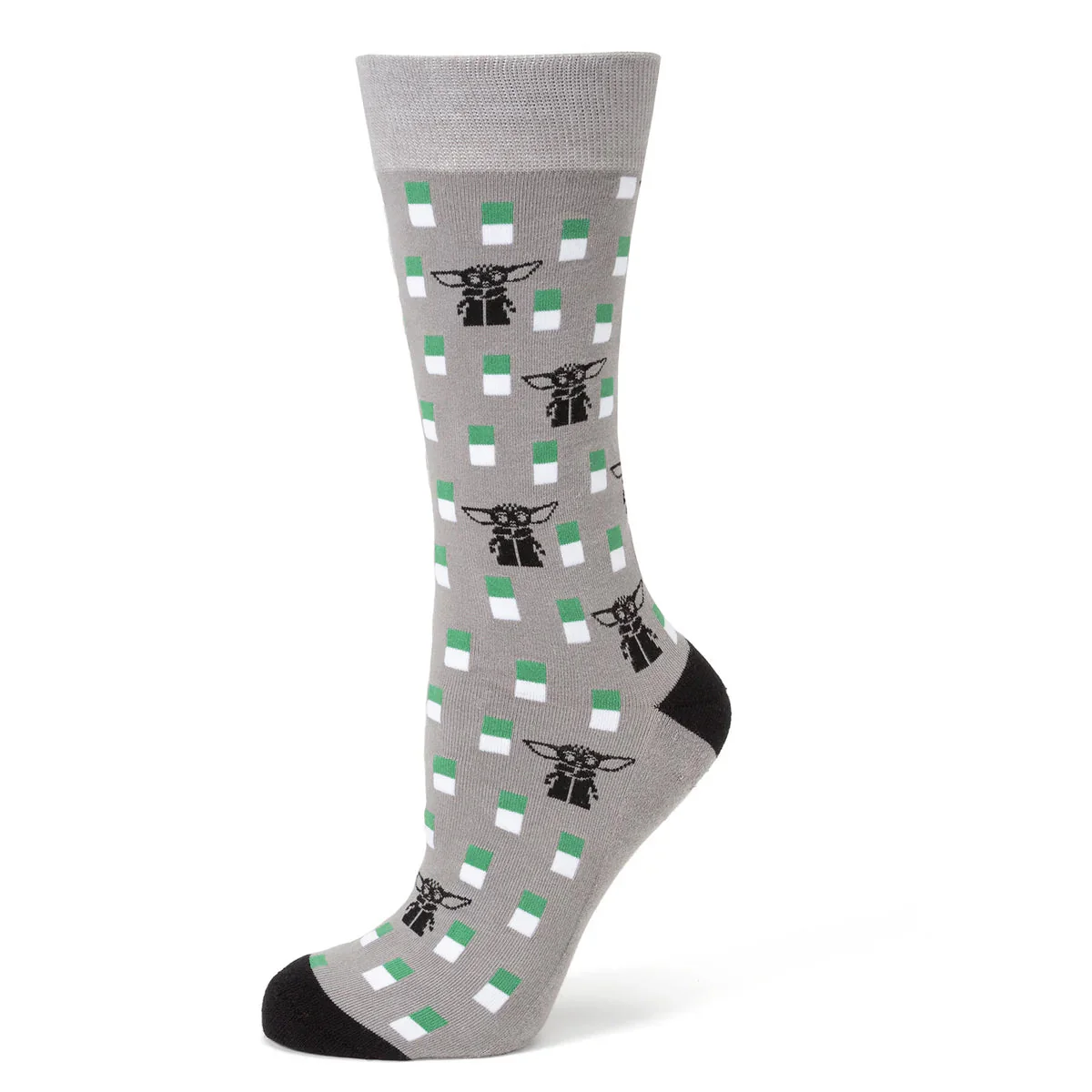 Star Wars Mandalorian and Grogu Gray Dress Socks and Lapel Pin Gift Set | Socks - Image 3