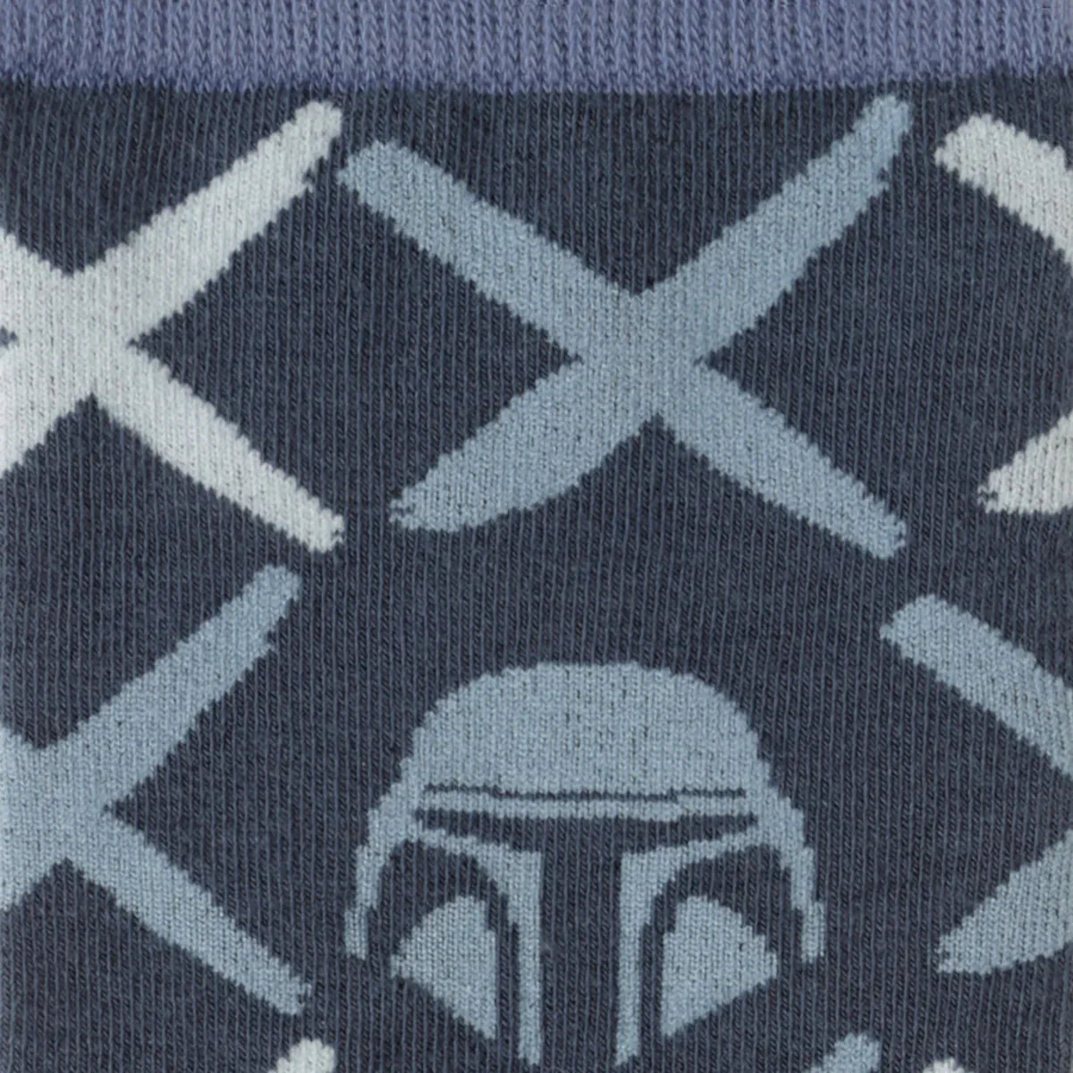 Star Wars Mandalorian Navy Checkered Dress Socks and Lapel Pin Gift Set | Socks - Image 4