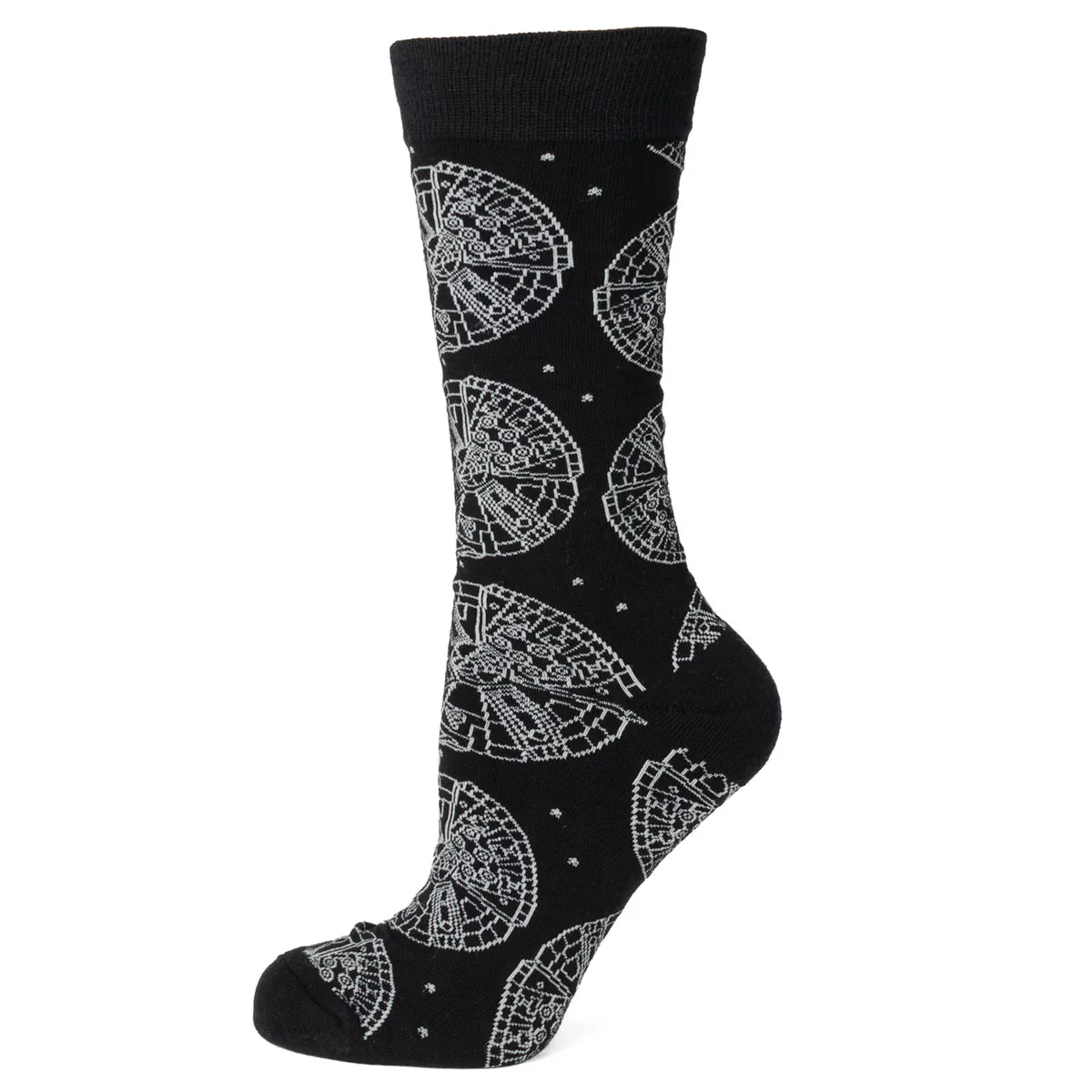 Star Wars Millennium Falcon Black Dress Socks and Lapel Pin Gift Set | Socks - Image 3