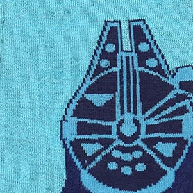 Star Wars Millennium Falcon Blue Mod Dress Socks and Rebel Crest Lapel Pin Gift Set | Socks - Image 4