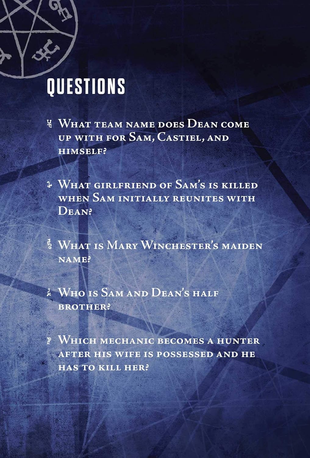 Supernatural Pop Quiz Trivia Deck - Image 6