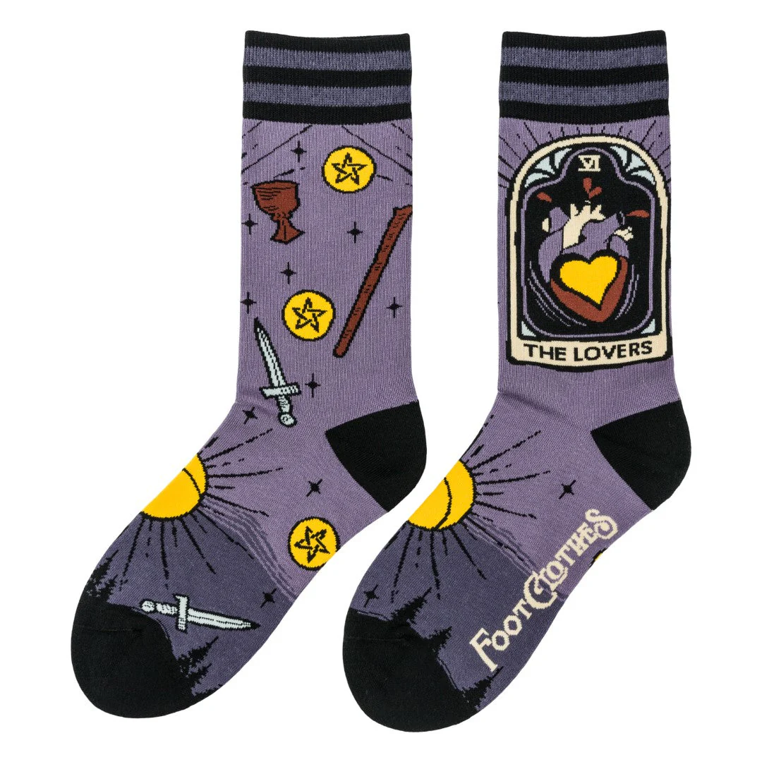 The Lovers Tarot Nouveau | Crew Socks - Image 4