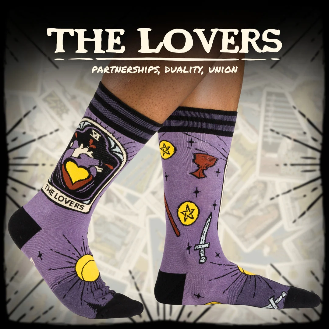 The Lovers Tarot Nouveau | Crew Socks - Image 6