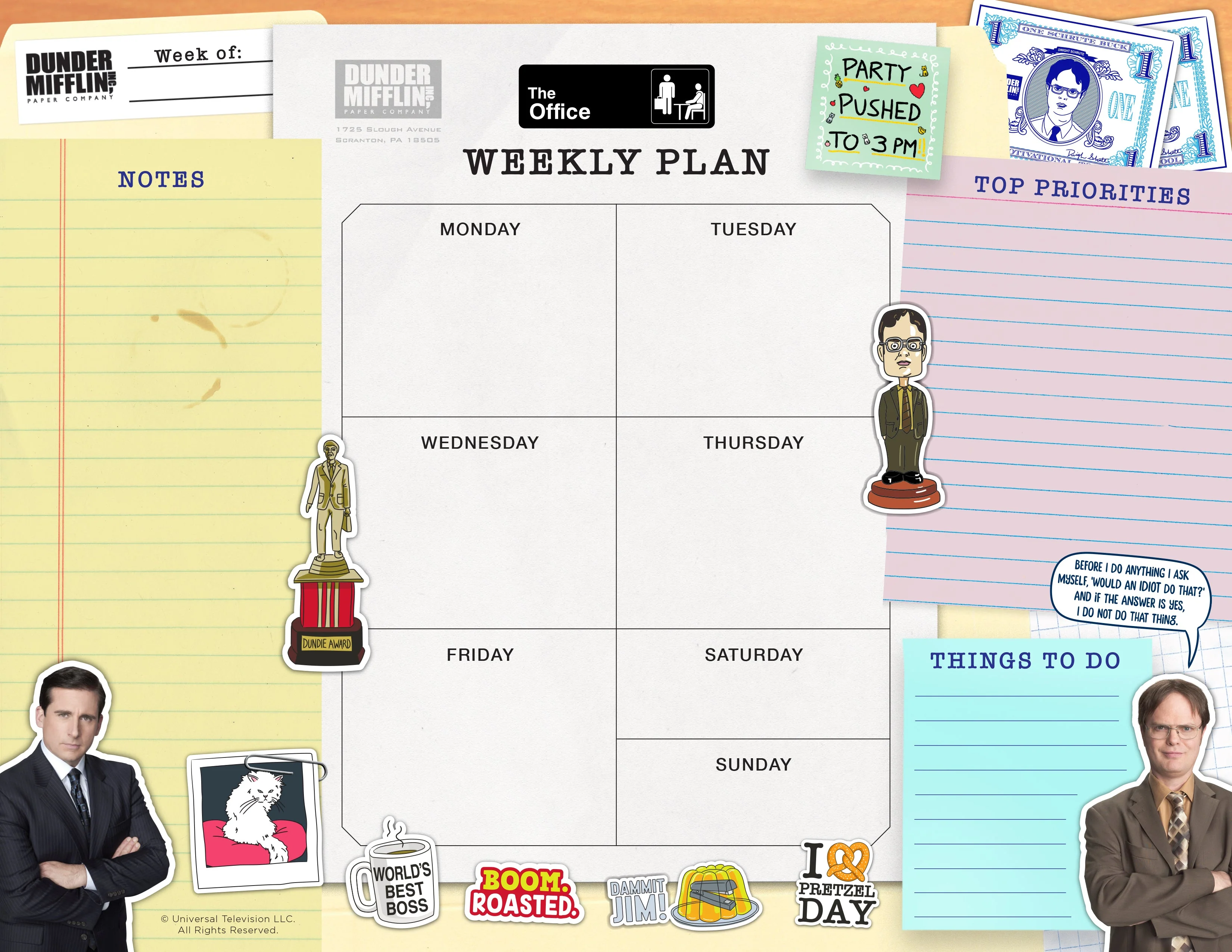 Weekly Planner Notepad | The Office - Image 2