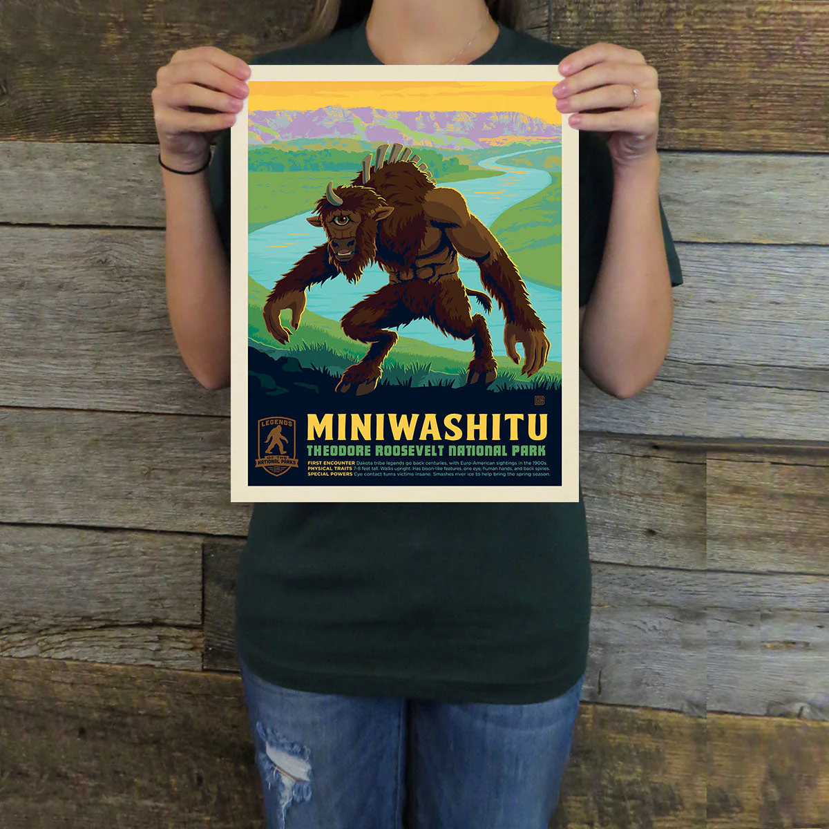 Theodore Roosevelt National Park: Miniwashitu (Legends & Monsters) Art Print - Image 2