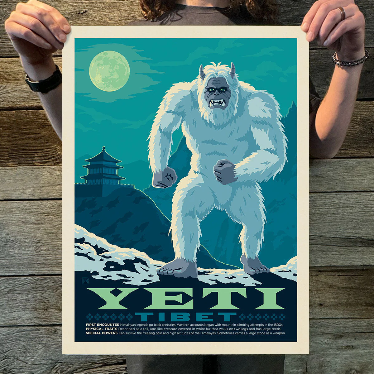 Tibet: Yeti | Legends & Monsters Art Print