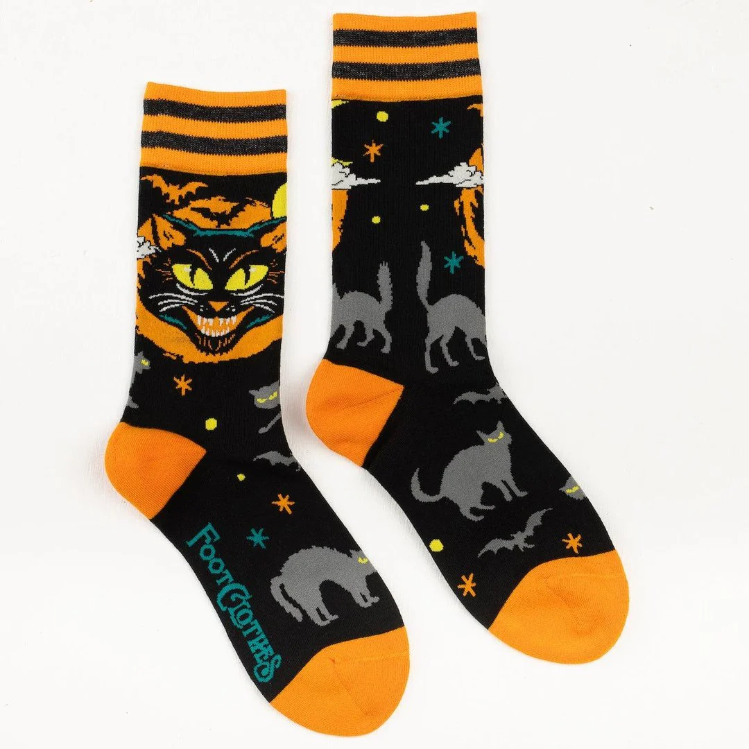 Vintage Black Cat | Crew Socks - Image 3