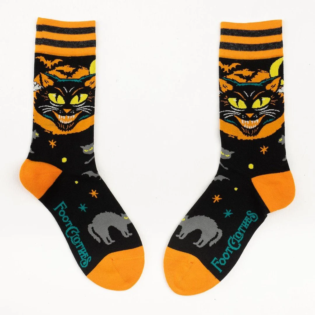 Vintage Black Cat | Crew Socks - Image 4