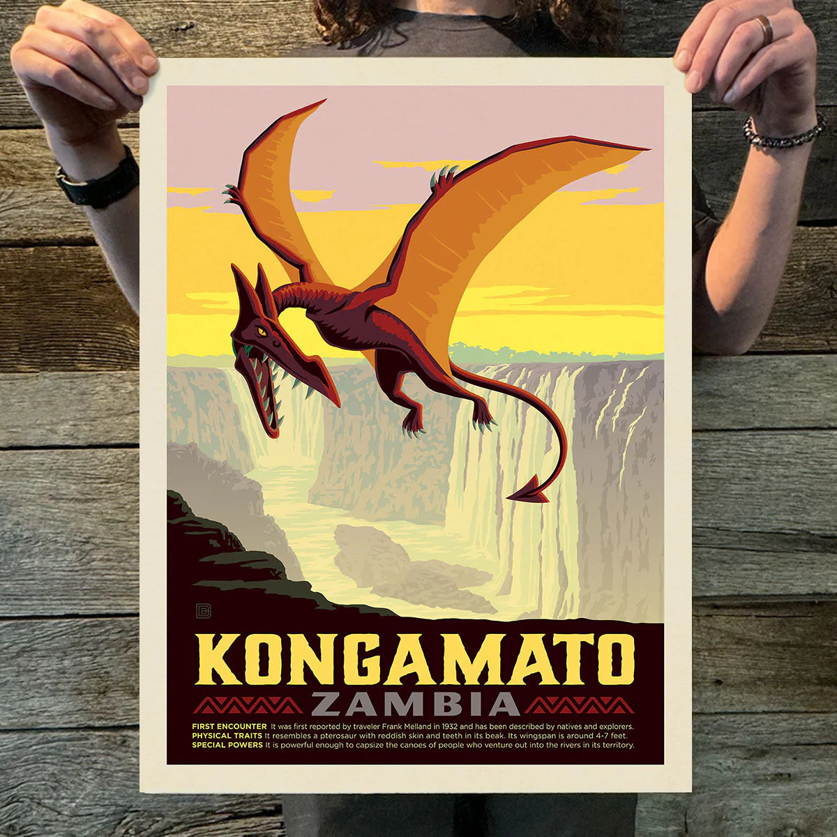 Zambia: Kongamato | Legends & Monsters Art Print