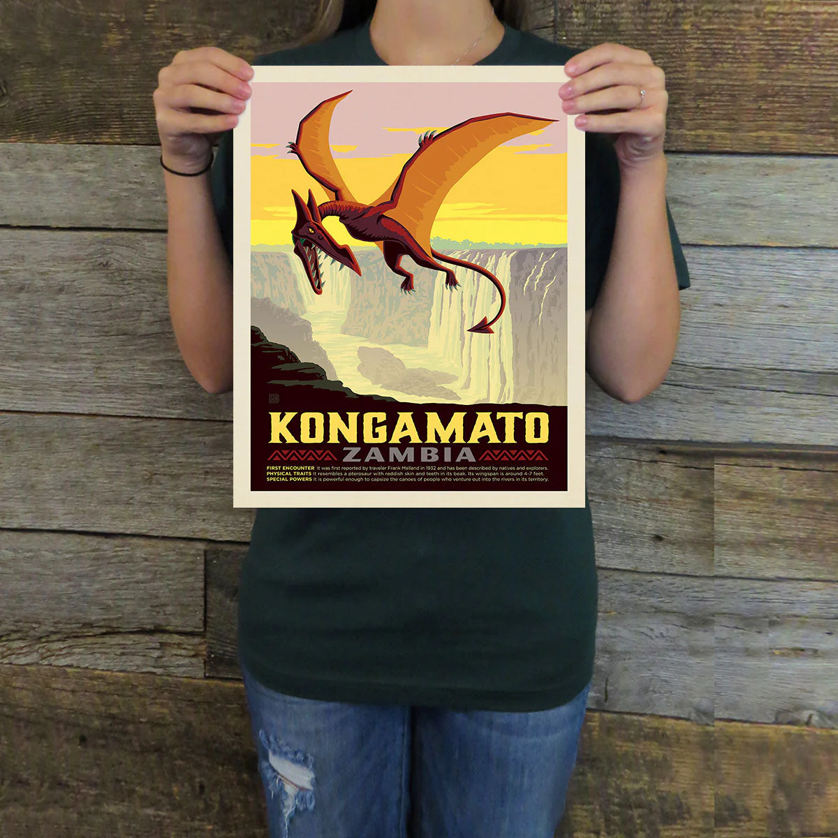 Zambia: Kongamato | Legends & Monsters Art Print - Image 2